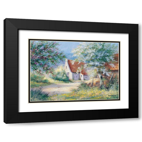 Scent of blossom Black Modern Wood Framed Art Print with Double Matting by Withaar, Reint