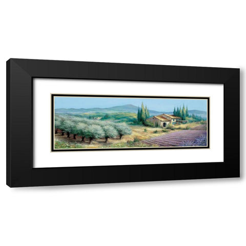 Provence II Black Modern Wood Framed Art Print with Double Matting by Withaar, Reint