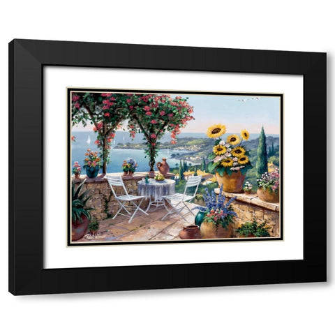 Moments of meditation Black Modern Wood Framed Art Print with Double Matting by Withaar, Reint