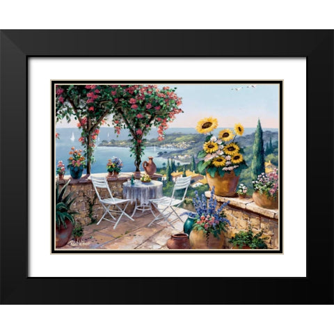 Moments of meditation Black Modern Wood Framed Art Print with Double Matting by Withaar, Reint