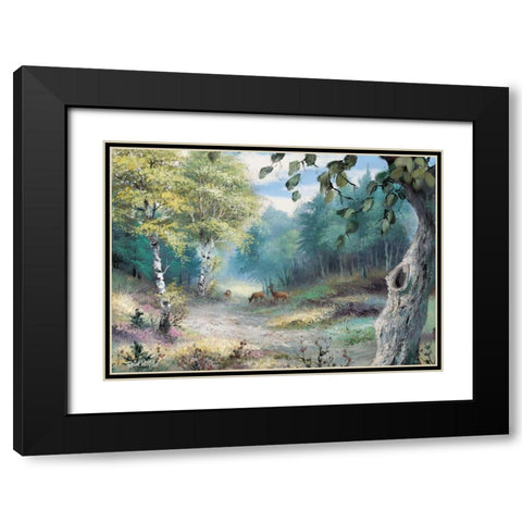 Wonderful world Black Modern Wood Framed Art Print with Double Matting by Withaar, Reint