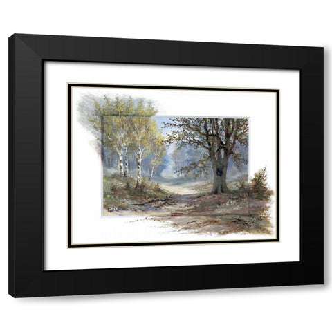 Forest creation Black Modern Wood Framed Art Print with Double Matting by Withaar, Reint