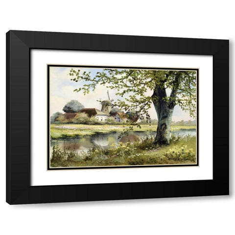 Classic tense Black Modern Wood Framed Art Print with Double Matting by Withaar, Reint