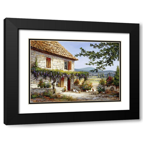 House of rest II Black Modern Wood Framed Art Print with Double Matting by Withaar, Reint