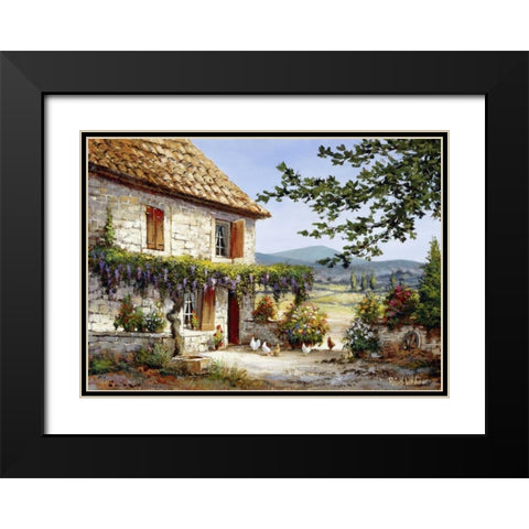 House of rest II Black Modern Wood Framed Art Print with Double Matting by Withaar, Reint