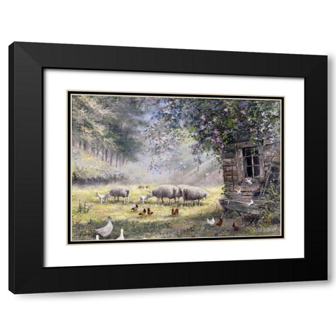 Tradionally II Black Modern Wood Framed Art Print with Double Matting by Withaar, Reint