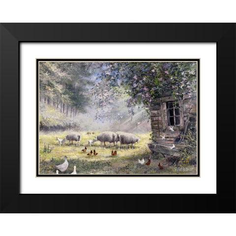 Tradionally II Black Modern Wood Framed Art Print with Double Matting by Withaar, Reint