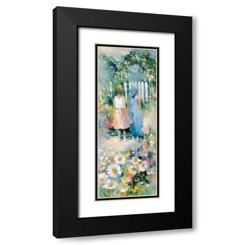 Best buddies Black Modern Wood Framed Art Print with Double Matting by Camel, Stefanie