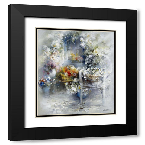 Magic Moment Black Modern Wood Framed Art Print with Double Matting by Haenraets, Willem