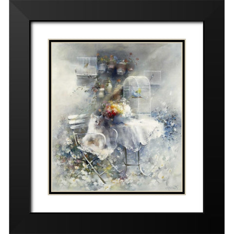Happy ending Black Modern Wood Framed Art Print with Double Matting by Haenraets, Willem