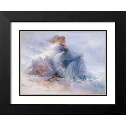 Endless Freedom Black Modern Wood Framed Art Print with Double Matting by Haenraets, Willem