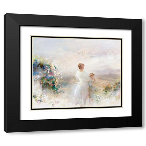 Beautiful view Black Modern Wood Framed Art Print with Double Matting by Haenraets, Willem