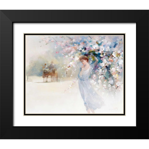 Goodbye Black Modern Wood Framed Art Print with Double Matting by Haenraets, Willem