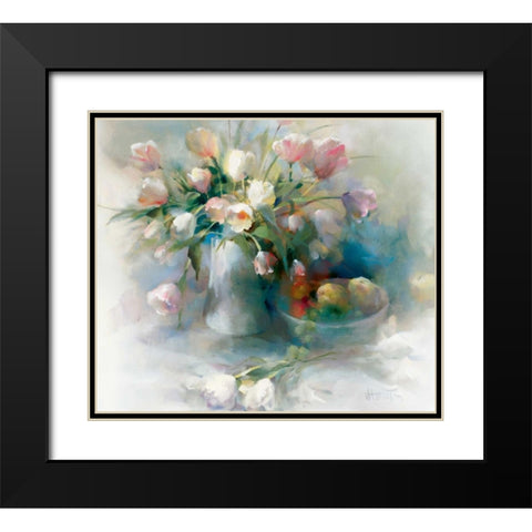 Lento Black Modern Wood Framed Art Print with Double Matting by Haenraets, Willem
