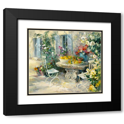 Ydillic garden Black Modern Wood Framed Art Print with Double Matting by Haenraets, Willem