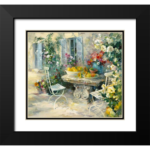 Ydillic garden Black Modern Wood Framed Art Print with Double Matting by Haenraets, Willem