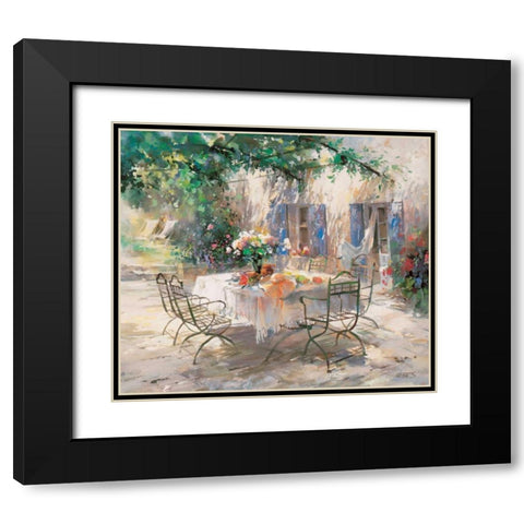 Shadow garden Black Modern Wood Framed Art Print with Double Matting by Haenraets, Willem