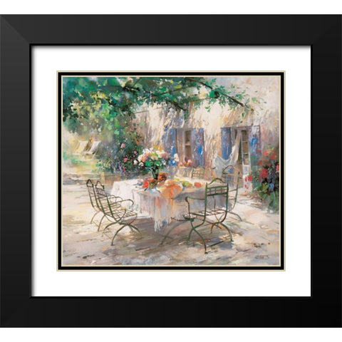 Shadow garden Black Modern Wood Framed Art Print with Double Matting by Haenraets, Willem