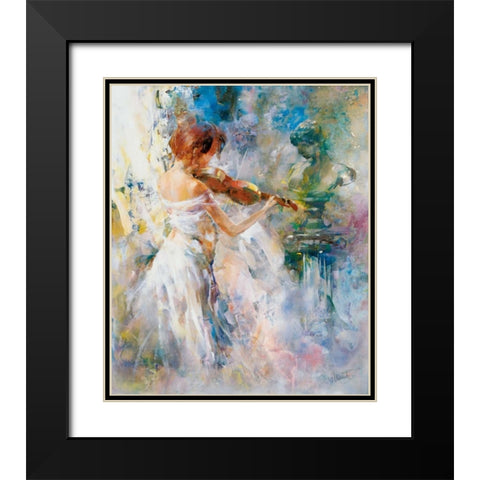 Peace in playing Black Modern Wood Framed Art Print with Double Matting by Haenraets, Willem