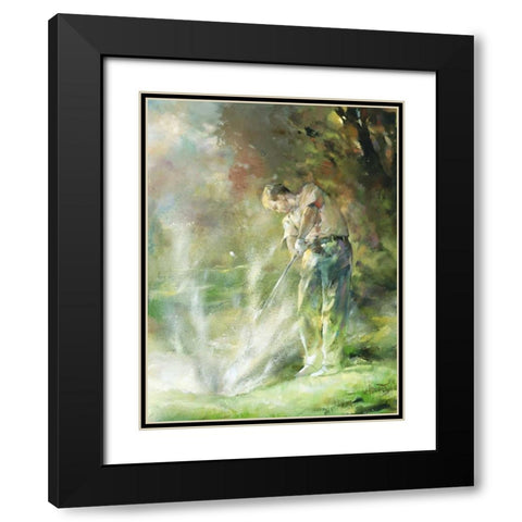 A perfect strike Black Modern Wood Framed Art Print with Double Matting by Haenraets, Willem