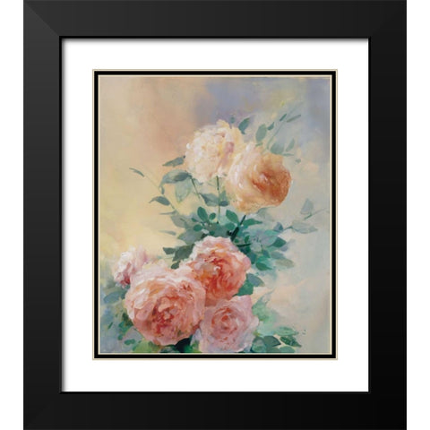 Shiny III Black Modern Wood Framed Art Print with Double Matting by Haenraets, Willem