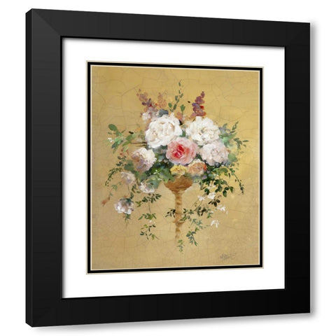 Shiny V Black Modern Wood Framed Art Print with Double Matting by Haenraets, Willem