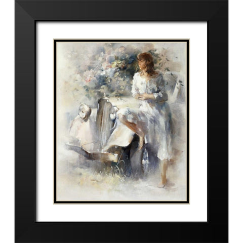 Nostalgi Black Modern Wood Framed Art Print with Double Matting by Haenraets, Willem