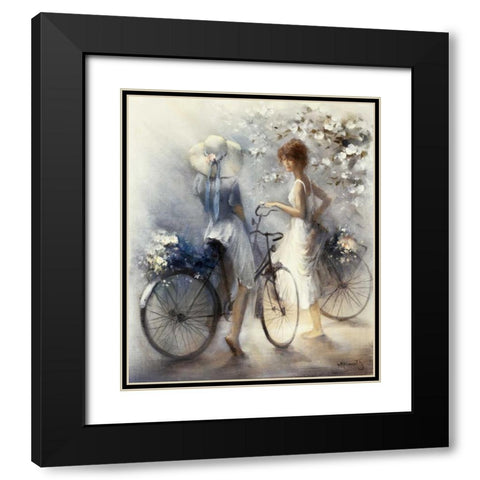 Spring Black Modern Wood Framed Art Print with Double Matting by Haenraets, Willem