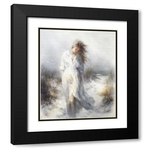 Dreamy Black Modern Wood Framed Art Print with Double Matting by Haenraets, Willem