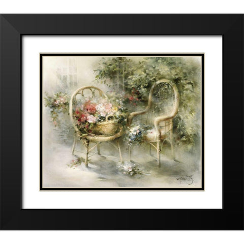 Summer Black Modern Wood Framed Art Print with Double Matting by Haenraets, Willem