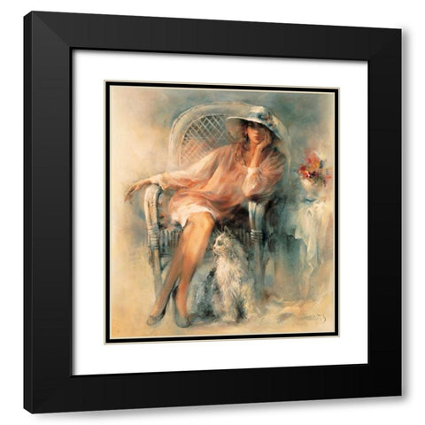Double beauty Black Modern Wood Framed Art Print with Double Matting by Haenraets, Willem