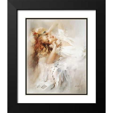 Hopeful Black Modern Wood Framed Art Print with Double Matting by Haenraets, Willem