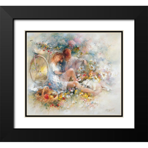 Trip in spring Black Modern Wood Framed Art Print with Double Matting by Haenraets, Willem