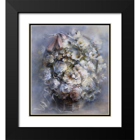 Floral tribute Black Modern Wood Framed Art Print with Double Matting by Haenraets, Willem