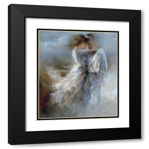 Private announcement Black Modern Wood Framed Art Print with Double Matting by Haenraets, Willem