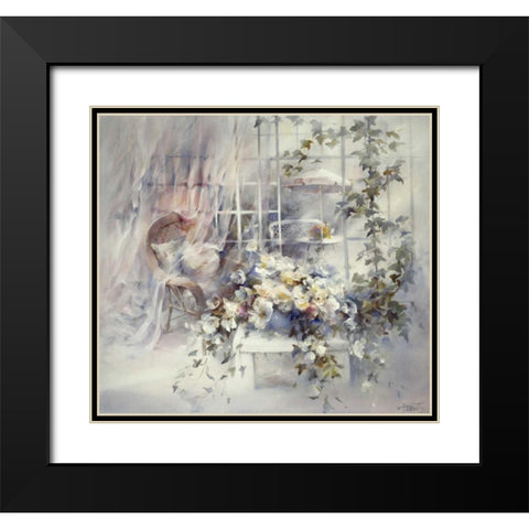 Enchanting moment Black Modern Wood Framed Art Print with Double Matting by Haenraets, Willem