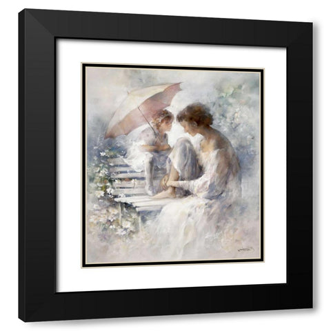 Precious moment Black Modern Wood Framed Art Print with Double Matting by Haenraets, Willem