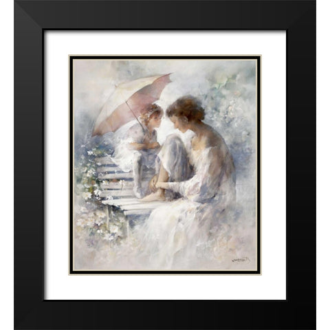 Precious moment Black Modern Wood Framed Art Print with Double Matting by Haenraets, Willem