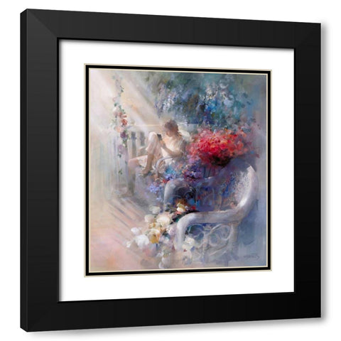 Morning silence Black Modern Wood Framed Art Print with Double Matting by Haenraets, Willem
