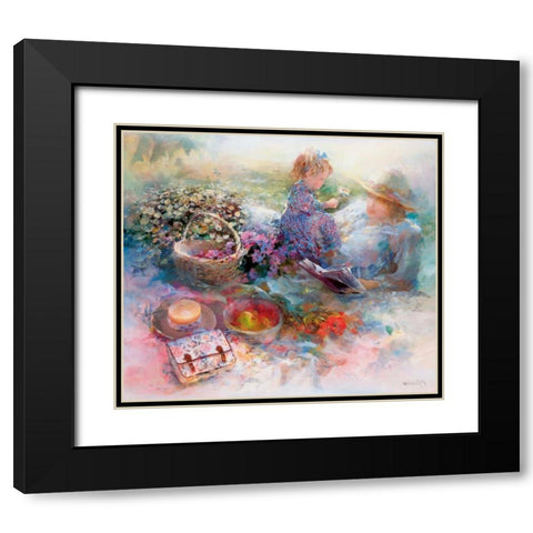 Golden moment Black Modern Wood Framed Art Print with Double Matting by Haenraets, Willem