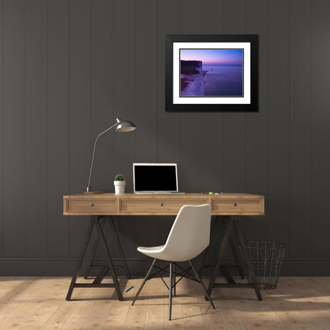 Beachy Head at dawn Black Modern Wood Framed Art Print with Double Matting by Frank, Assaf