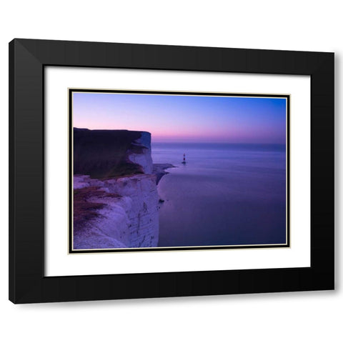 Beachy Head at dawn Black Modern Wood Framed Art Print with Double Matting by Frank, Assaf