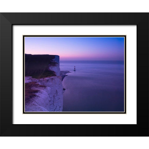 Beachy Head at dawn Black Modern Wood Framed Art Print with Double Matting by Frank, Assaf