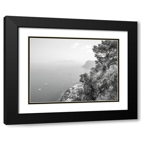 Gulf Of Naples-Capri-Italy Black Modern Wood Framed Art Print with Double Matting by Frank, Assaf