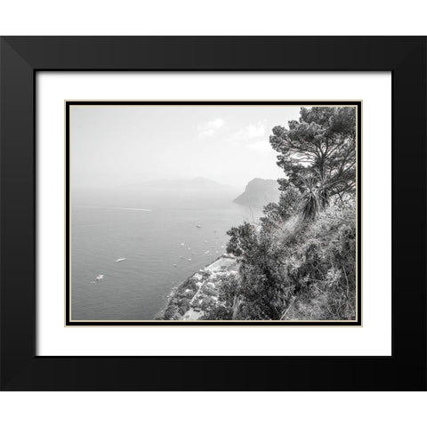 Gulf Of Naples-Capri-Italy Black Modern Wood Framed Art Print with Double Matting by Frank, Assaf