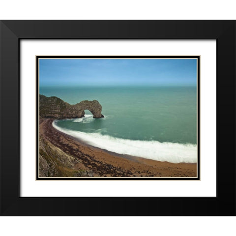 Durdle Door sea arch, Dorset Black Modern Wood Framed Art Print with Double Matting by Frank, Assaf