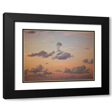Clouds at dusk Black Modern Wood Framed Art Print with Double Matting by Frank, Assaf