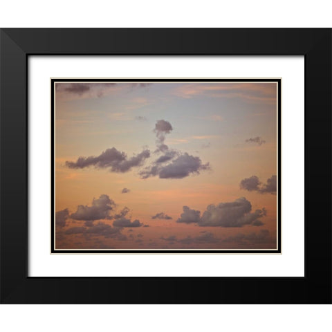 Clouds at dusk Black Modern Wood Framed Art Print with Double Matting by Frank, Assaf