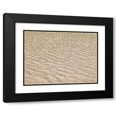 Shallow water on beach Black Modern Wood Framed Art Print with Double Matting by Frank, Assaf