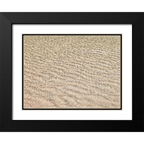 Shallow water on beach Black Modern Wood Framed Art Print with Double Matting by Frank, Assaf